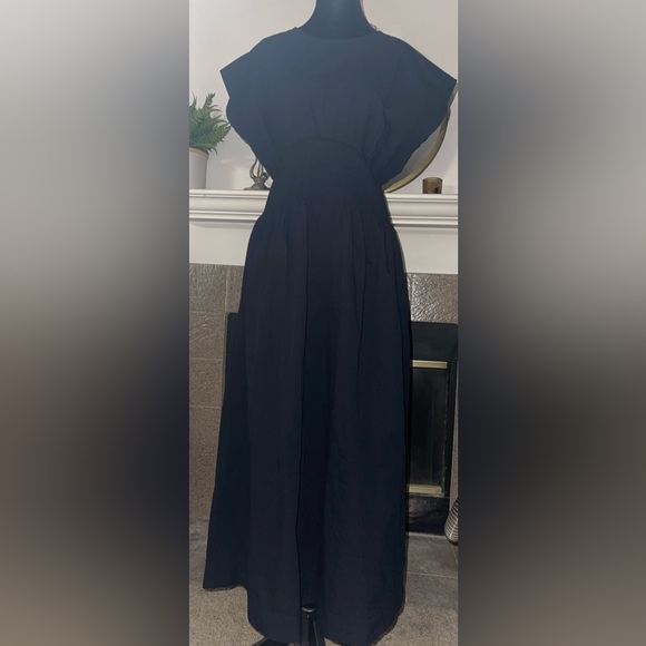 Madewell Stripe Smocked Waist Seersucker Midi Dress - Picture 7 of 10